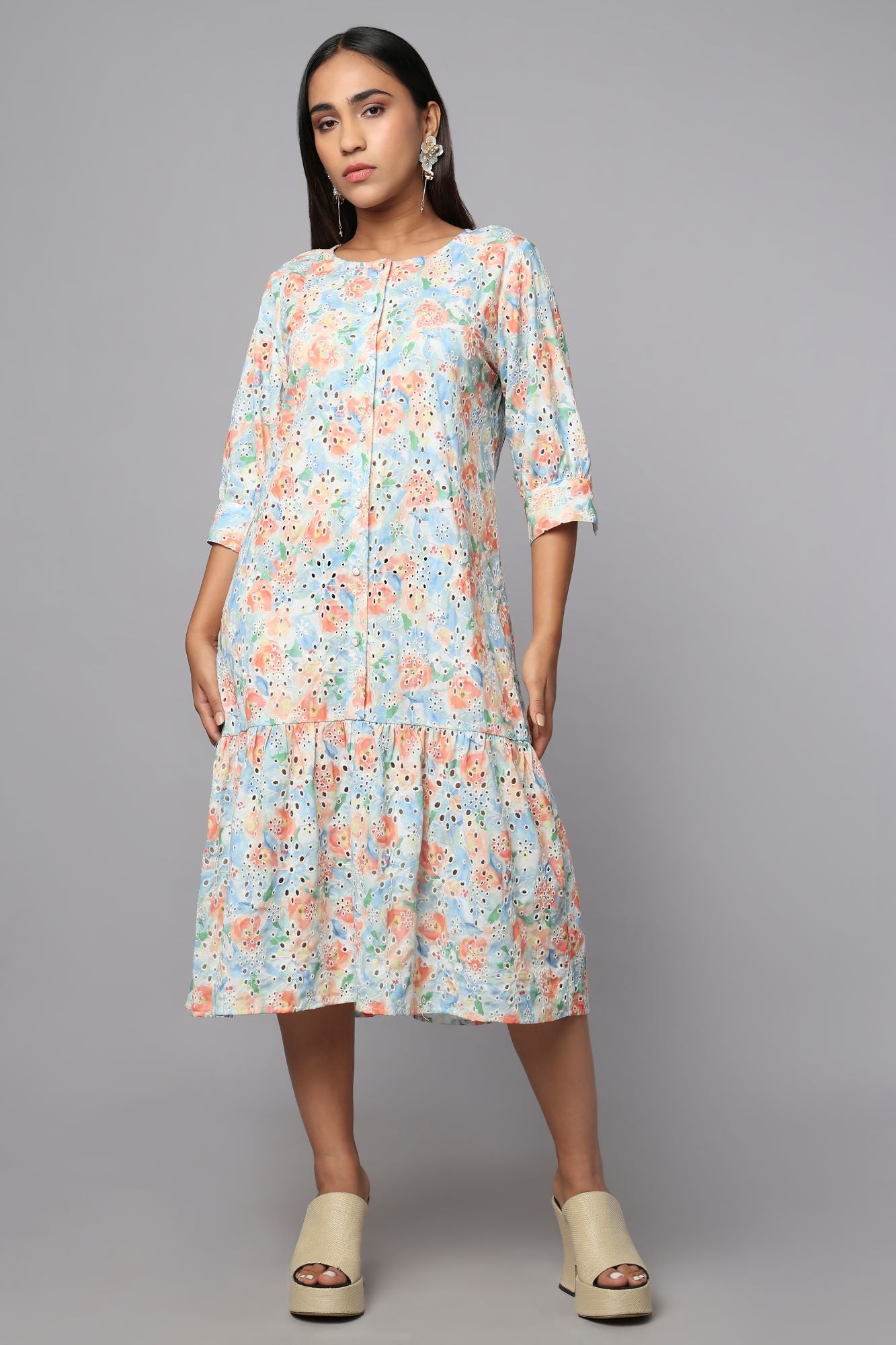 Bloomscape Schiffli Dress