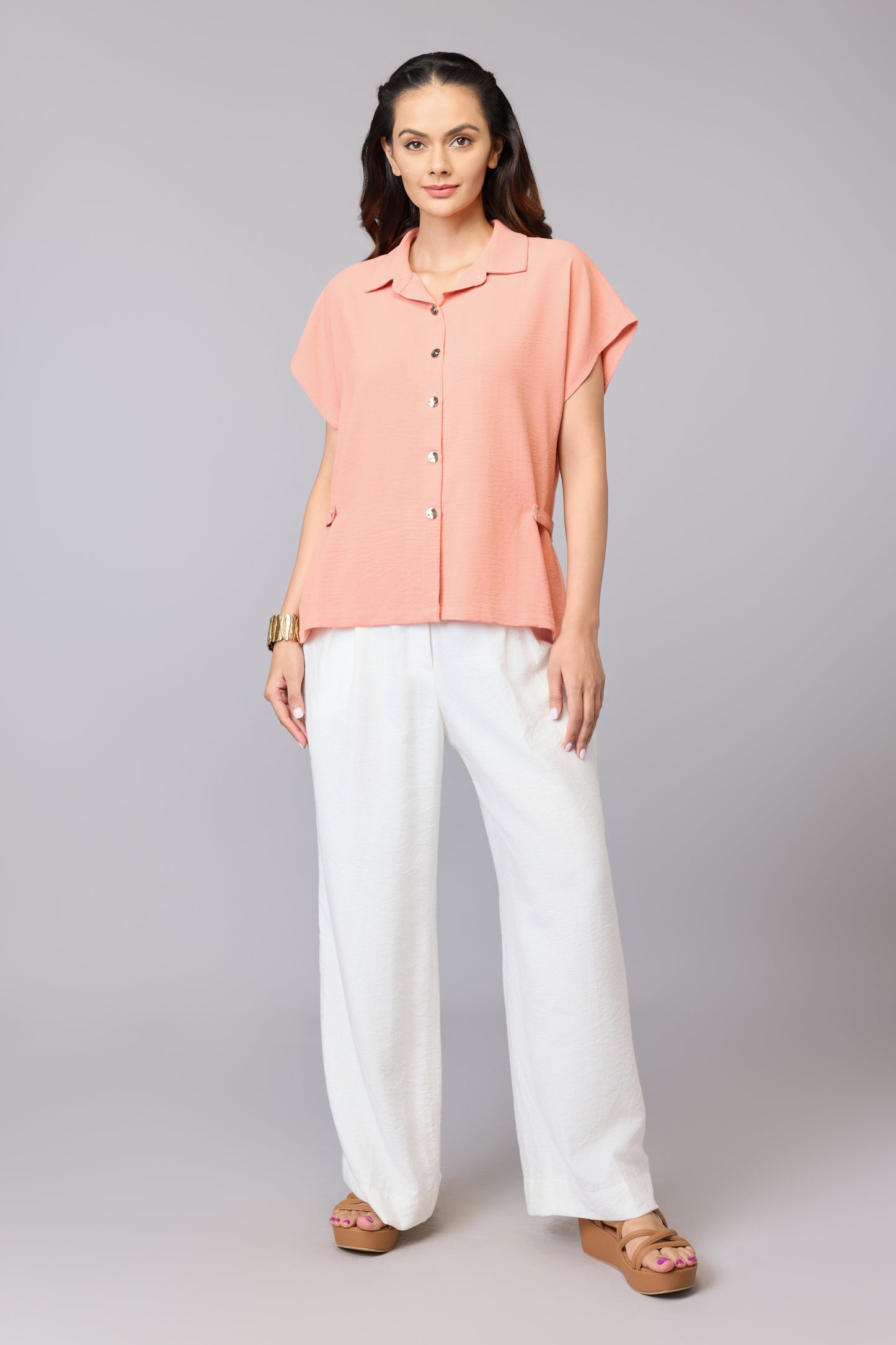 Aanya’s Peach Whisper Top