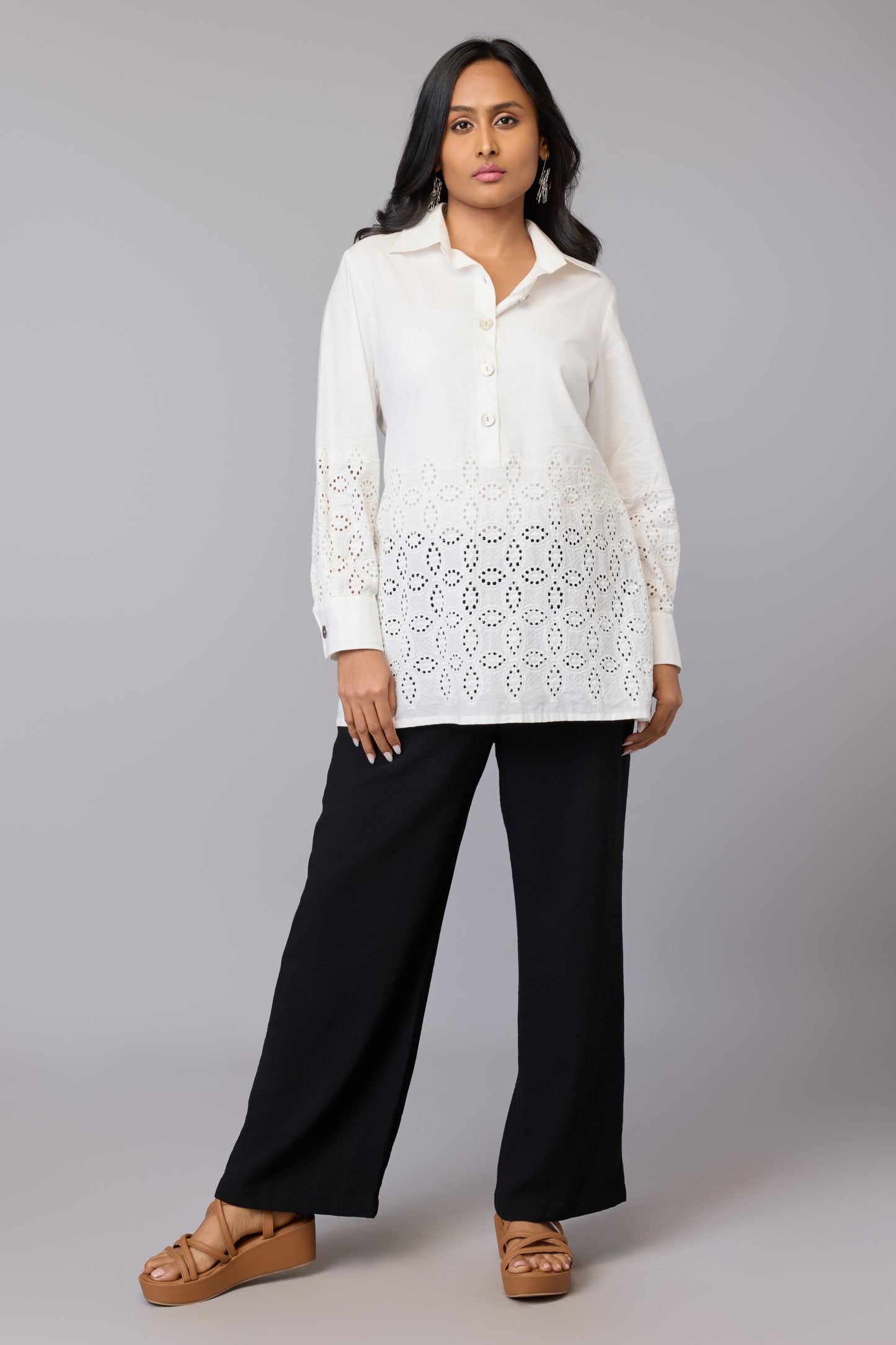 Inaaya’s Classic White Tunic