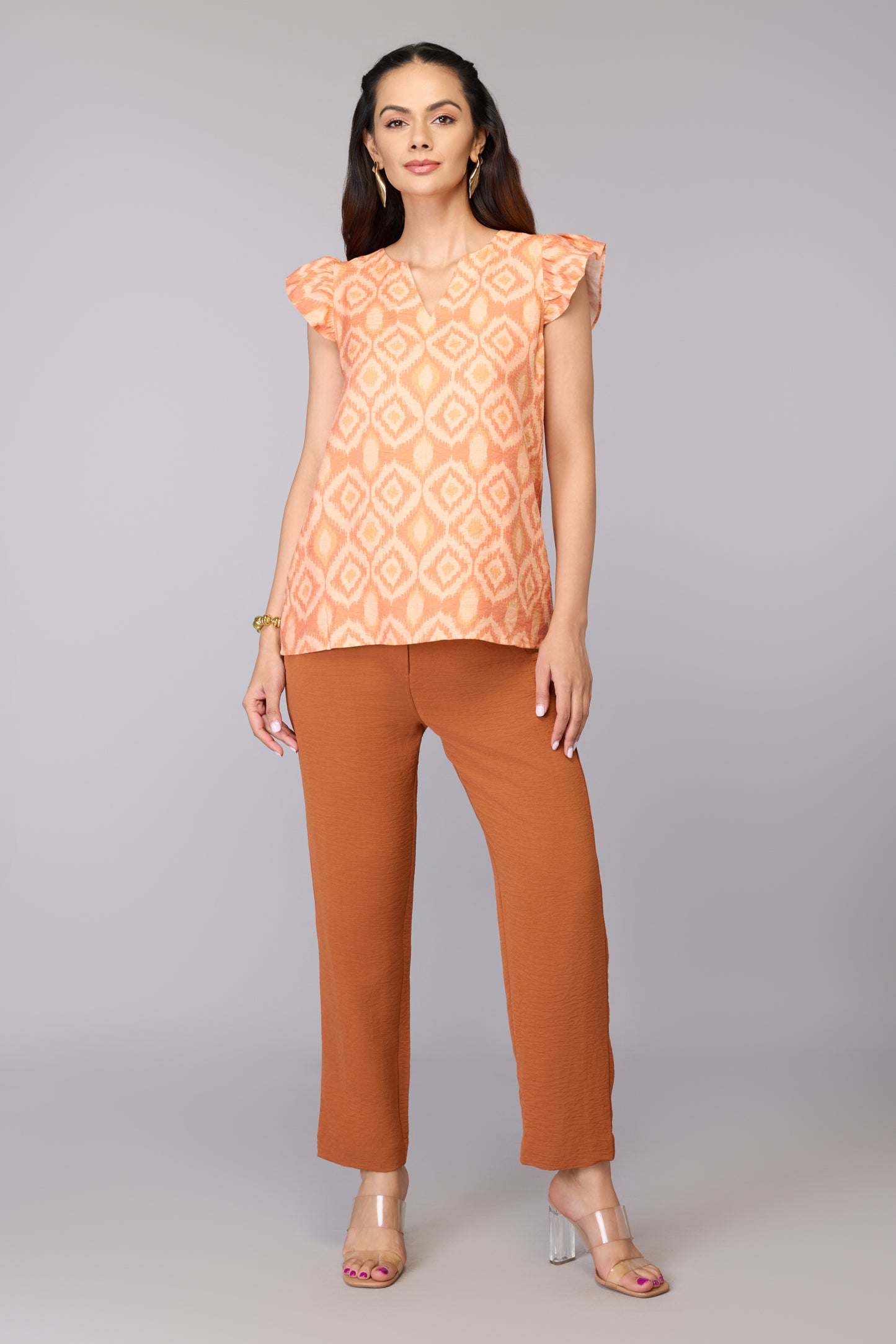 Kaira’s Sunset Ikat Top