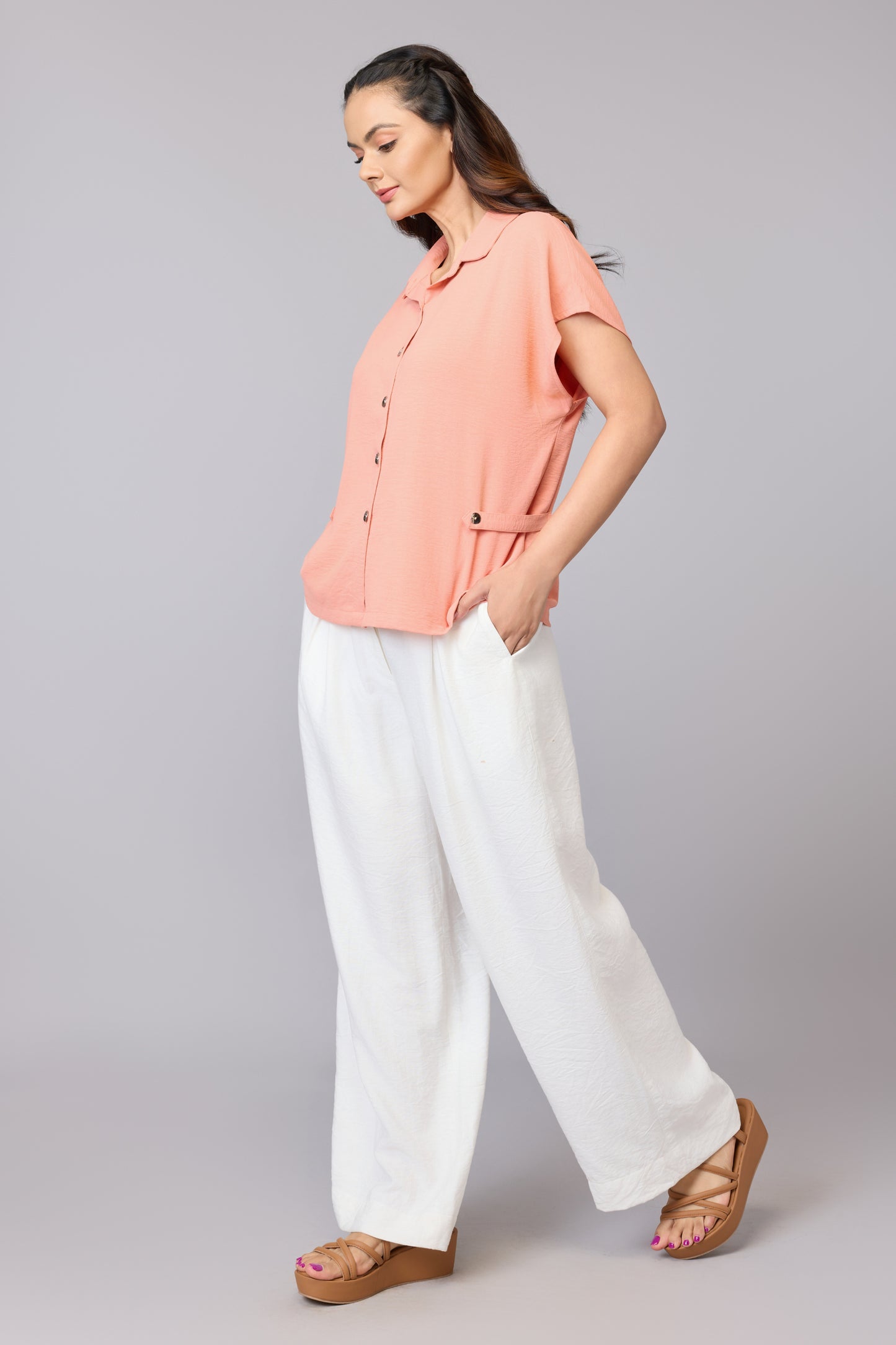 Aanya’s Peach Whisper Top