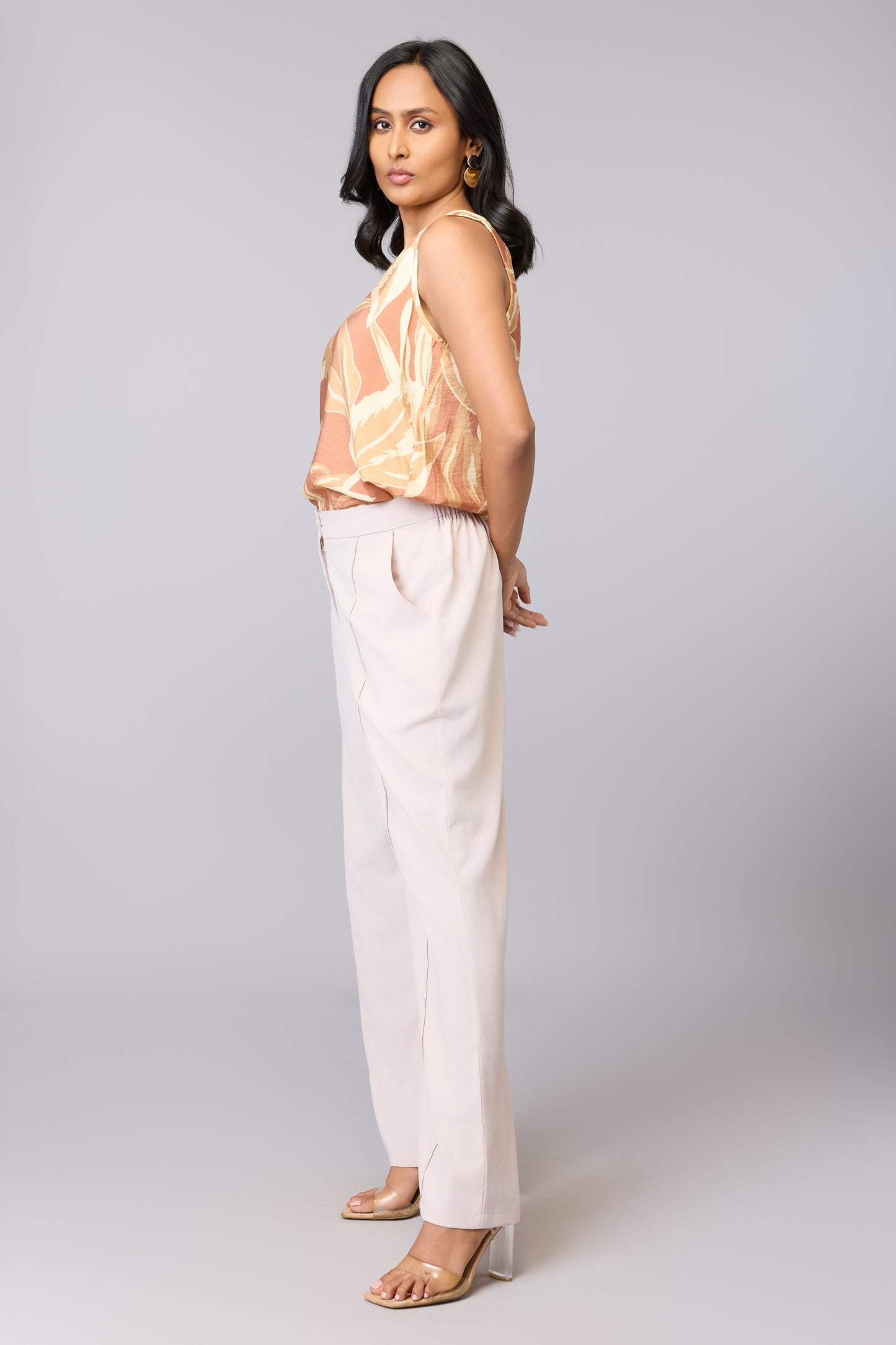 Wild Leaf V-Neck Top
