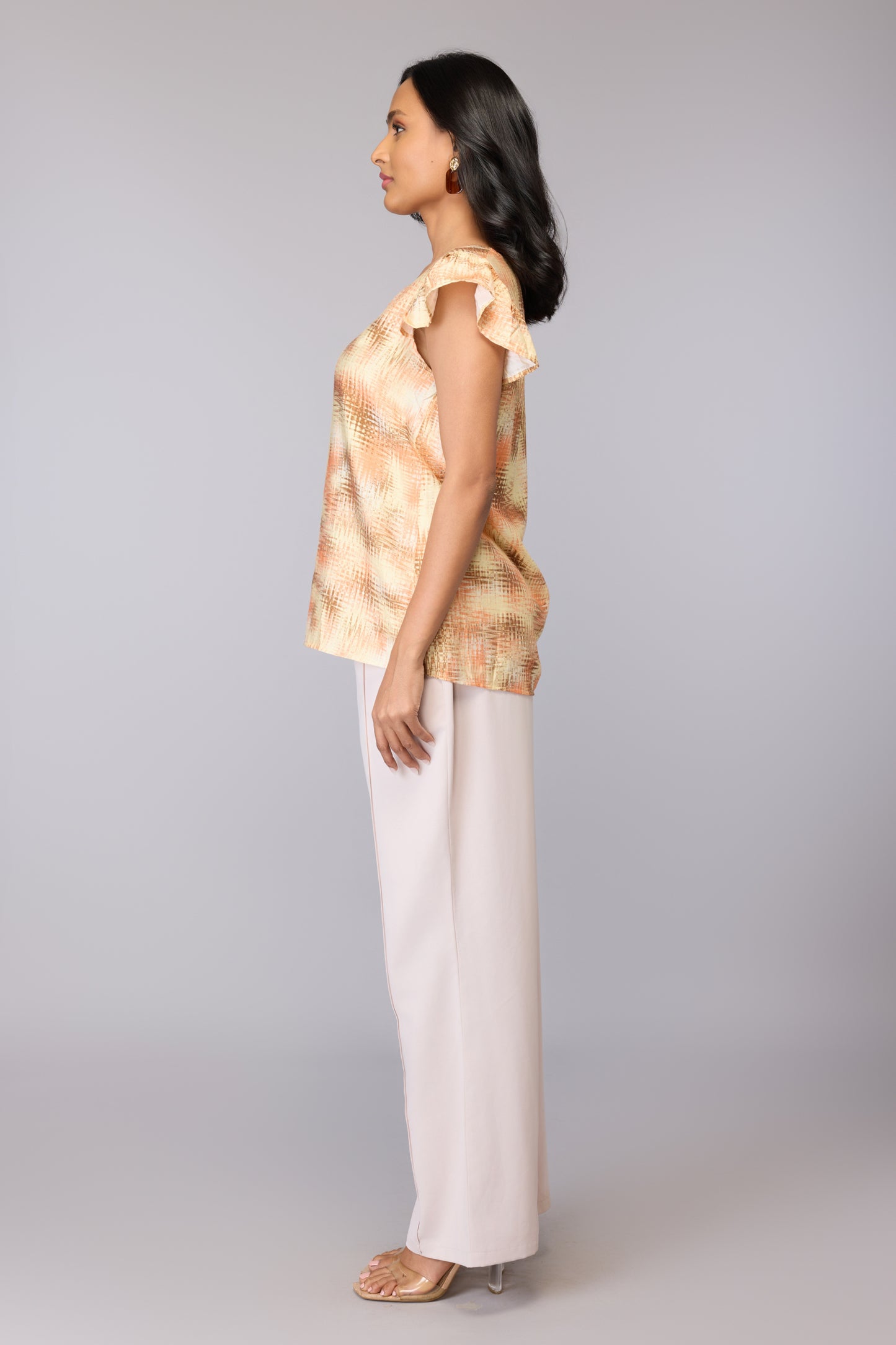 Golden Hour Ruffle Top