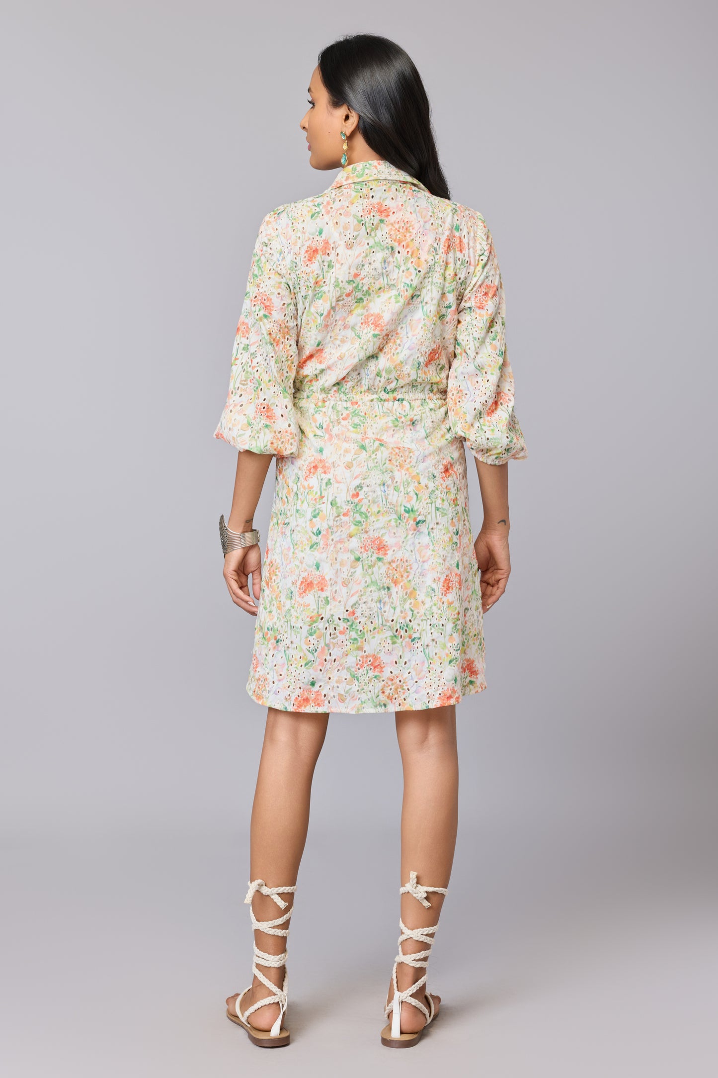 Aaravi’s schiffli Embroidered Garden Dress