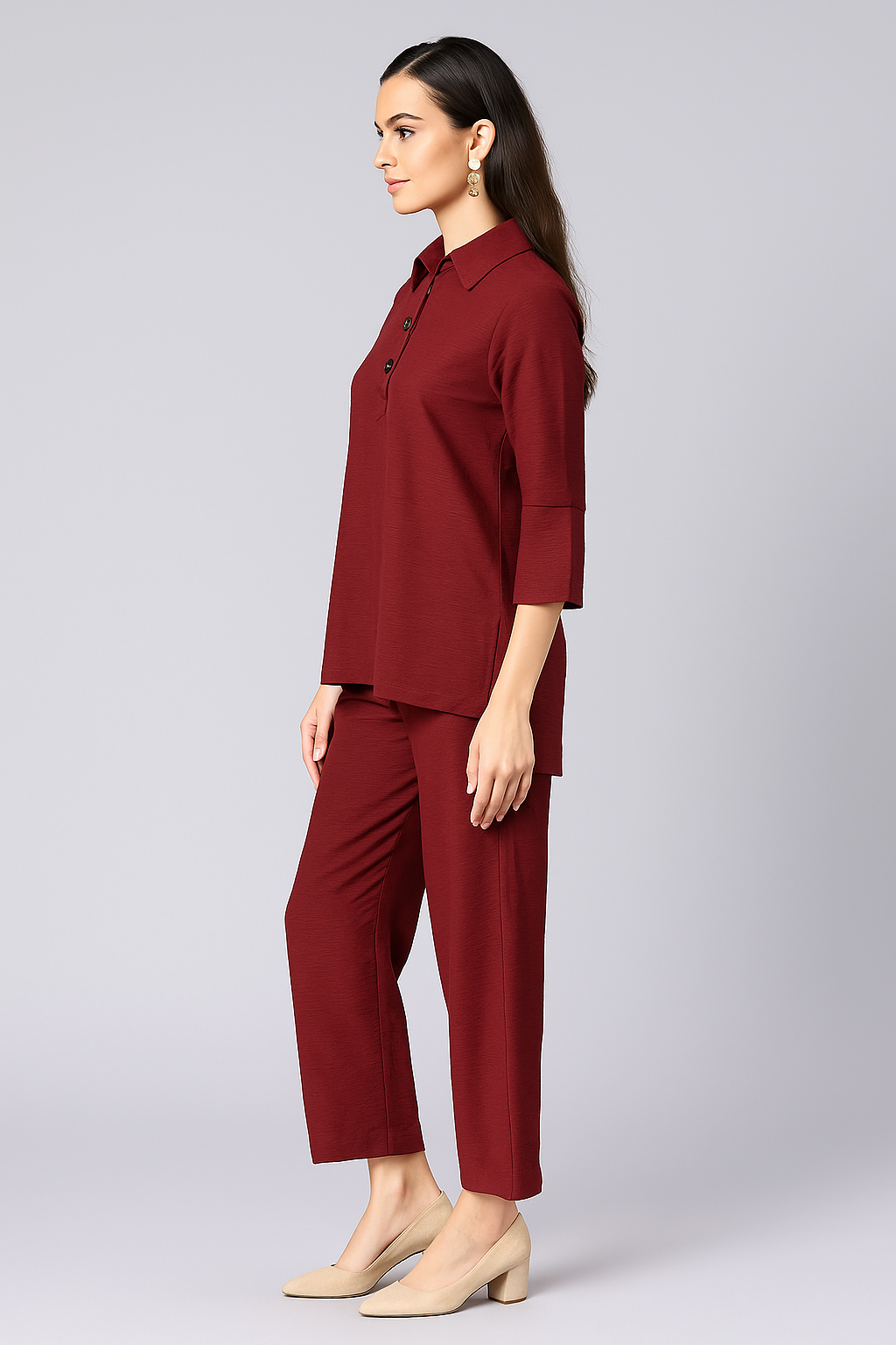 Anaya Burgundy Chic Co-ord