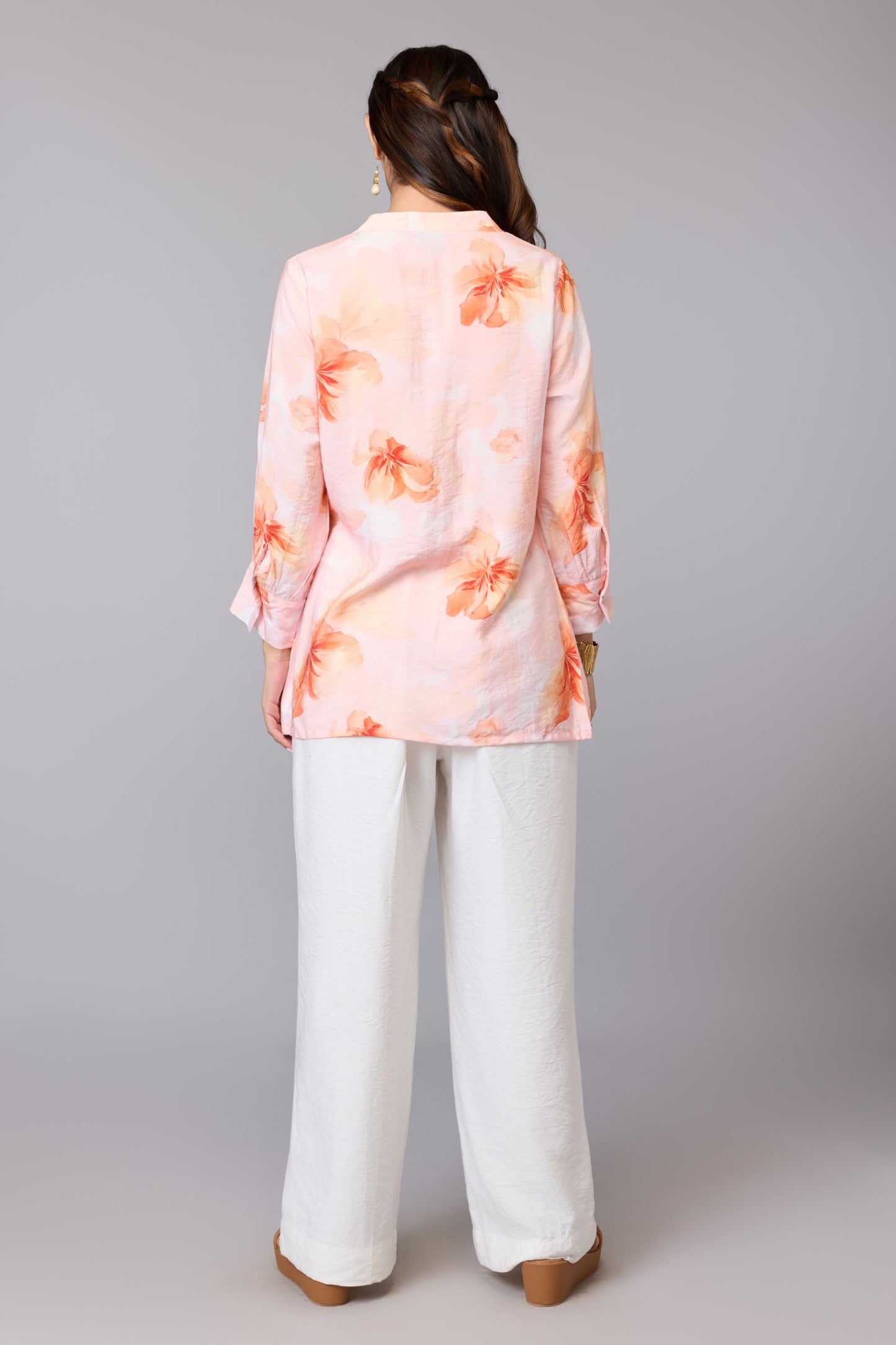 Rosy Calm Printed Top