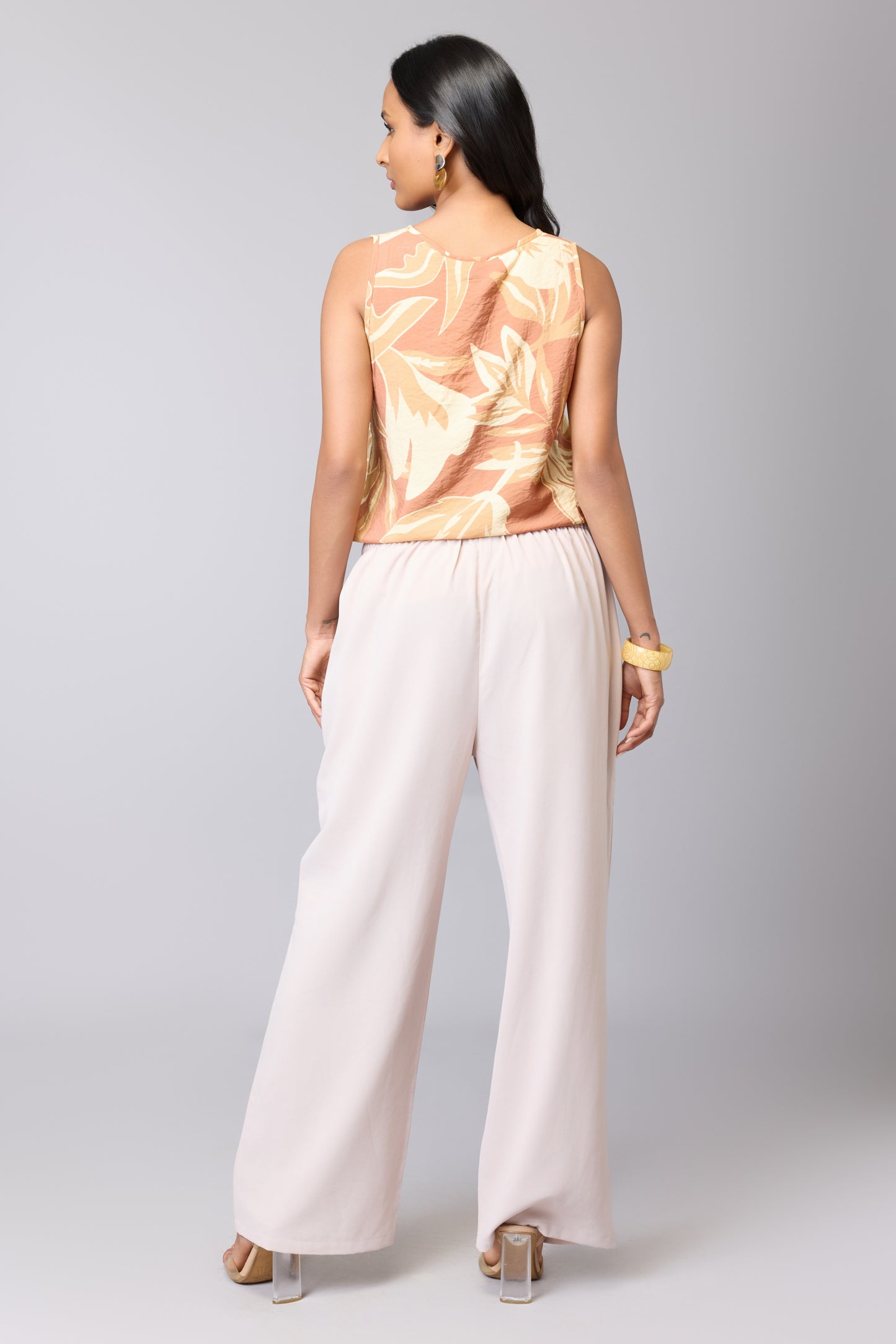 Wild Leaf V-Neck Top