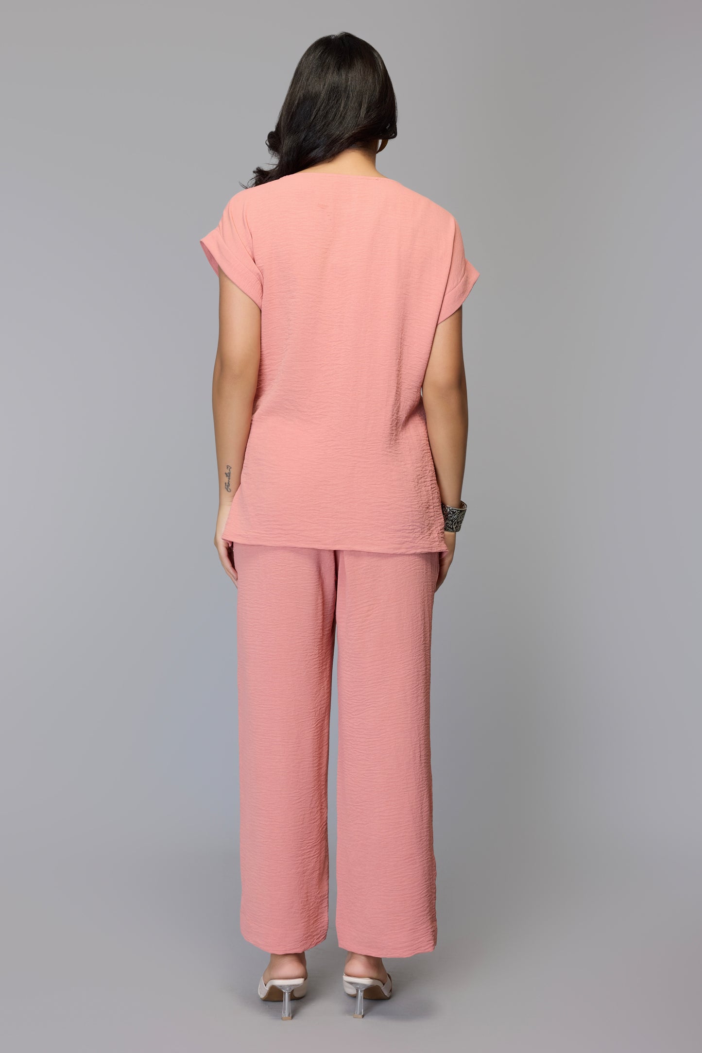 Peach Knot Co-Ord Set