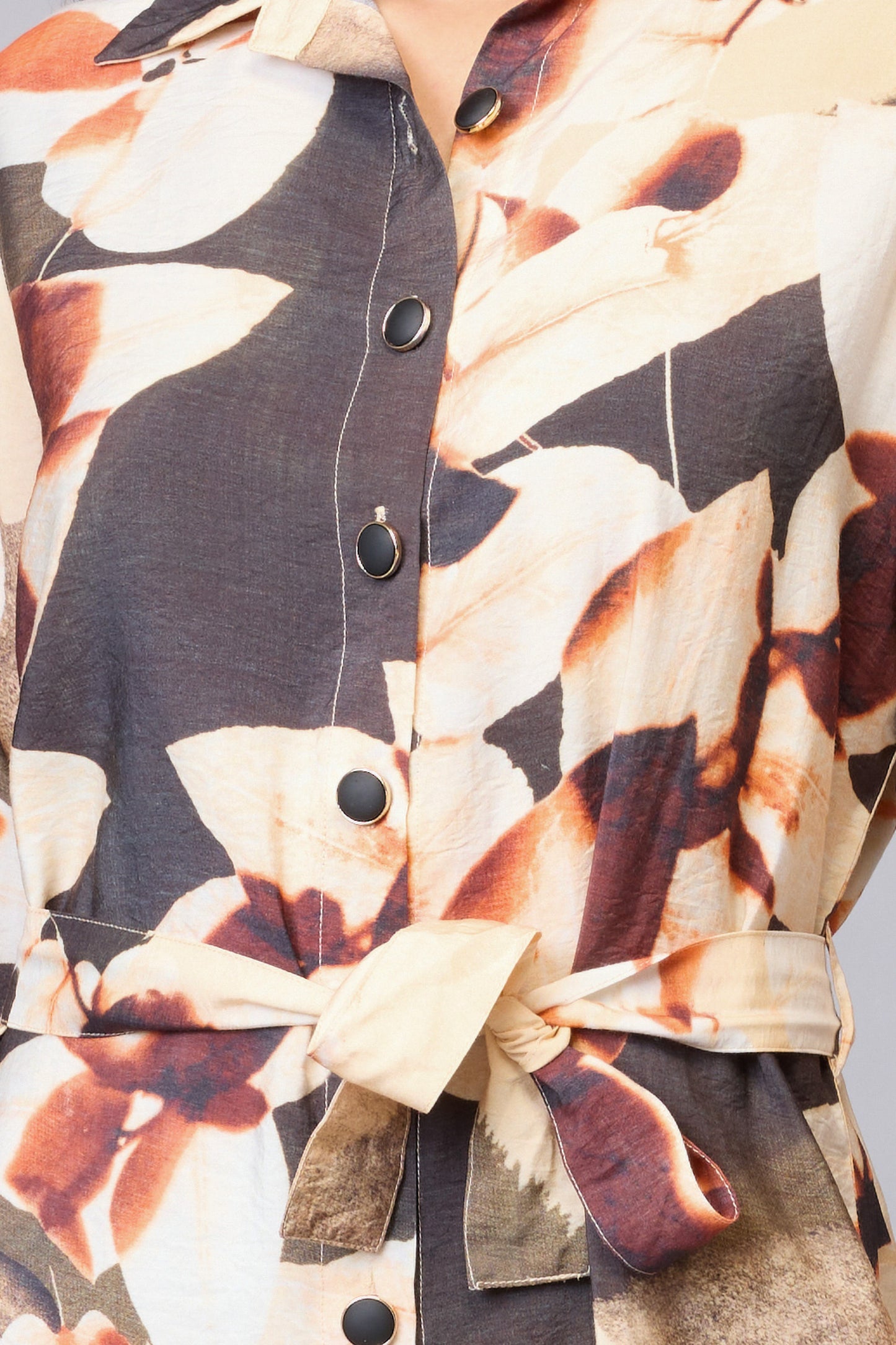 Multi Bloom Shirt Dress