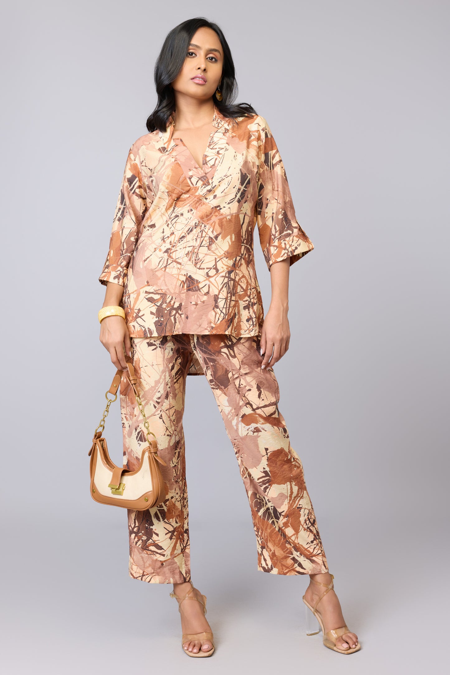Rust Scribble Co-Ord Set