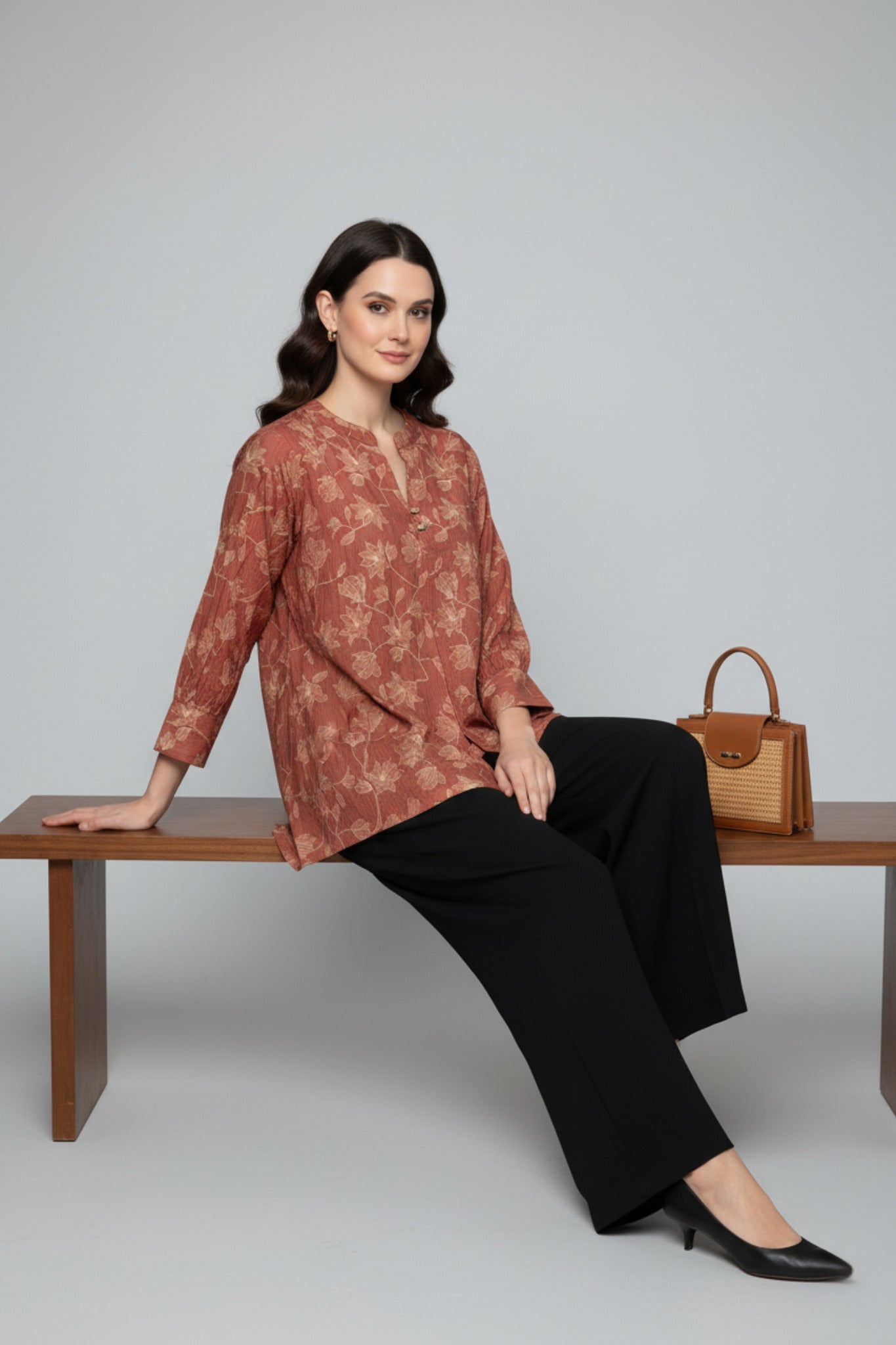 Rust Reverie Tunic Top