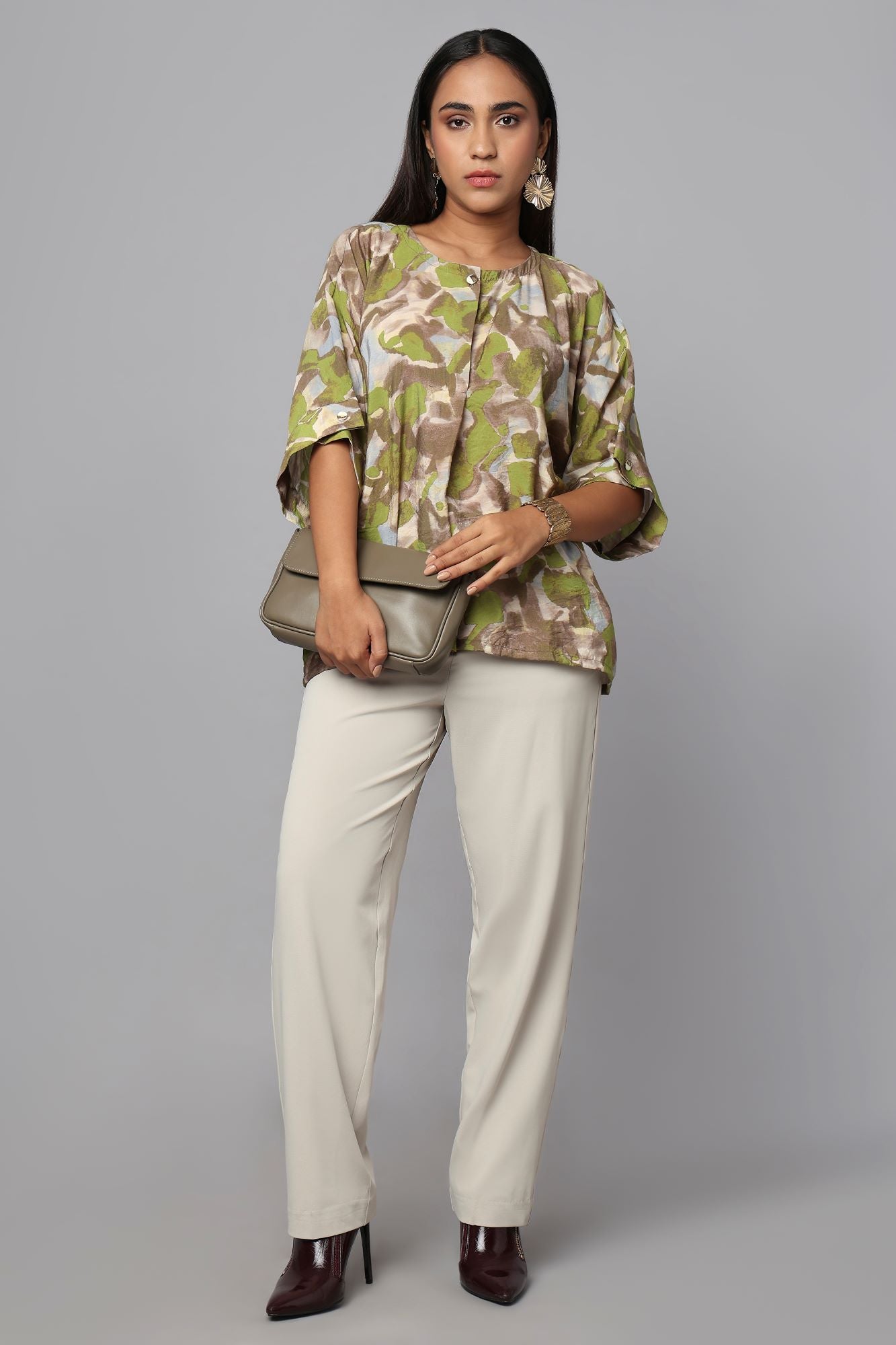 Earth Echo Printed Top