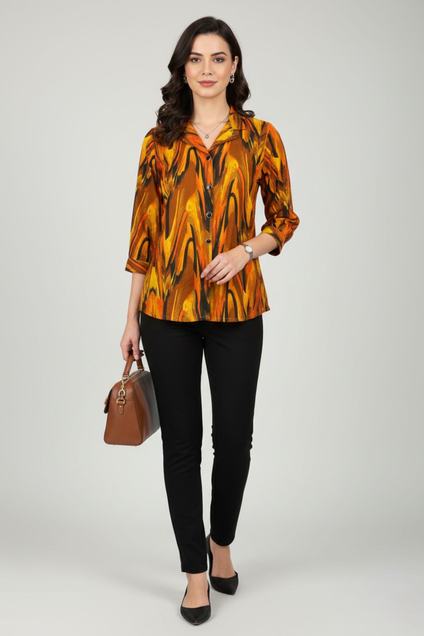 Multicolor Printed Shirt Top