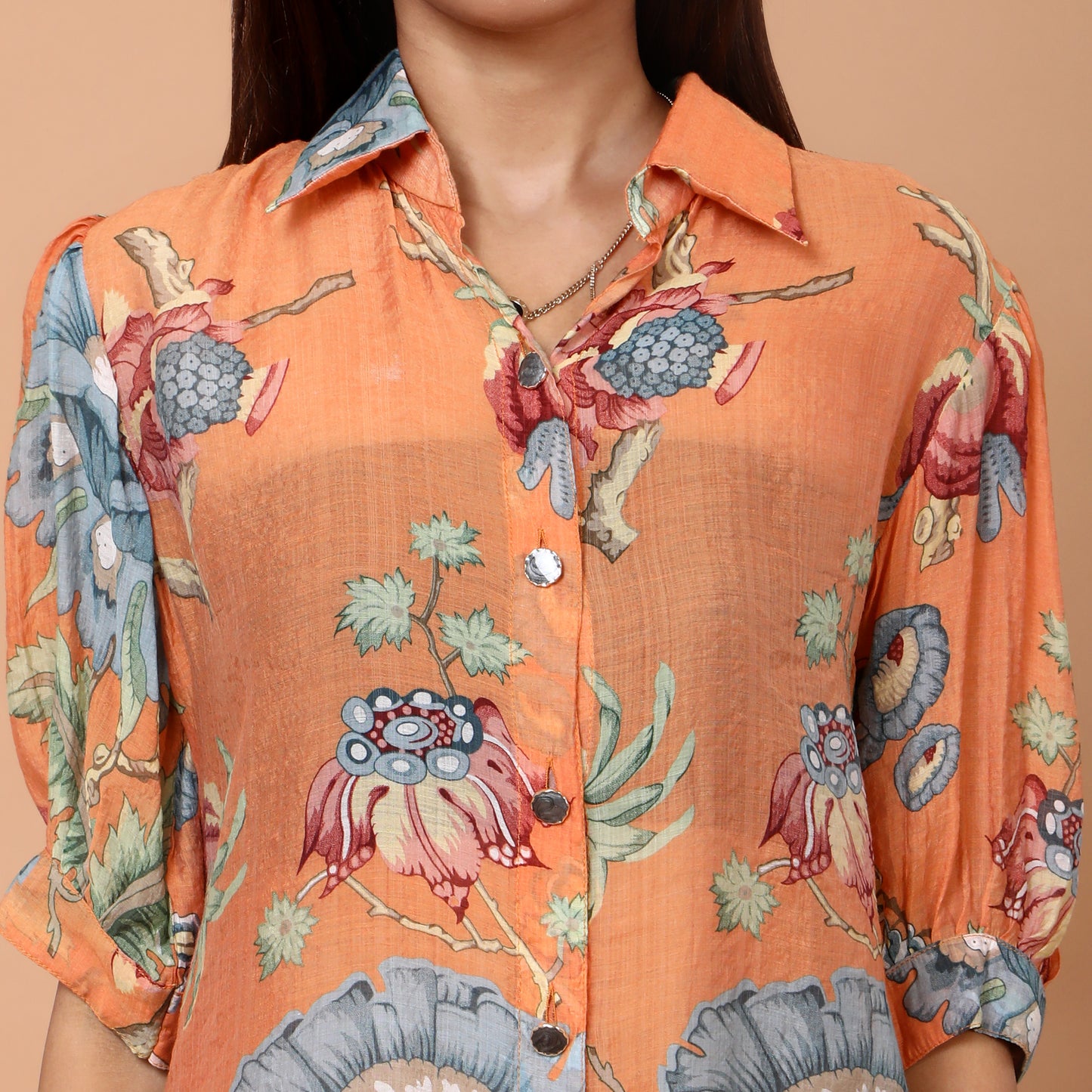 Sunset Bloom Long Tunic