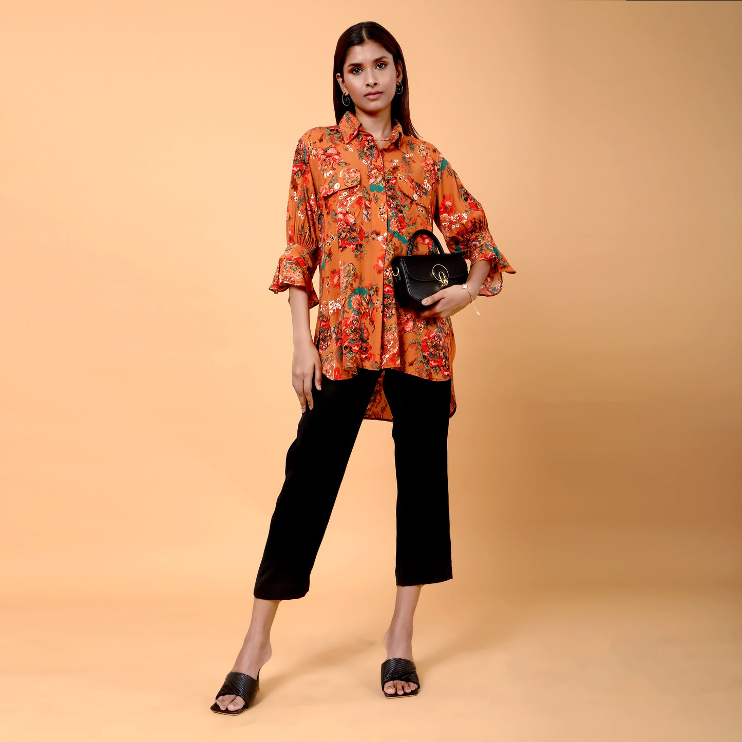 Yuna floral printed tunic