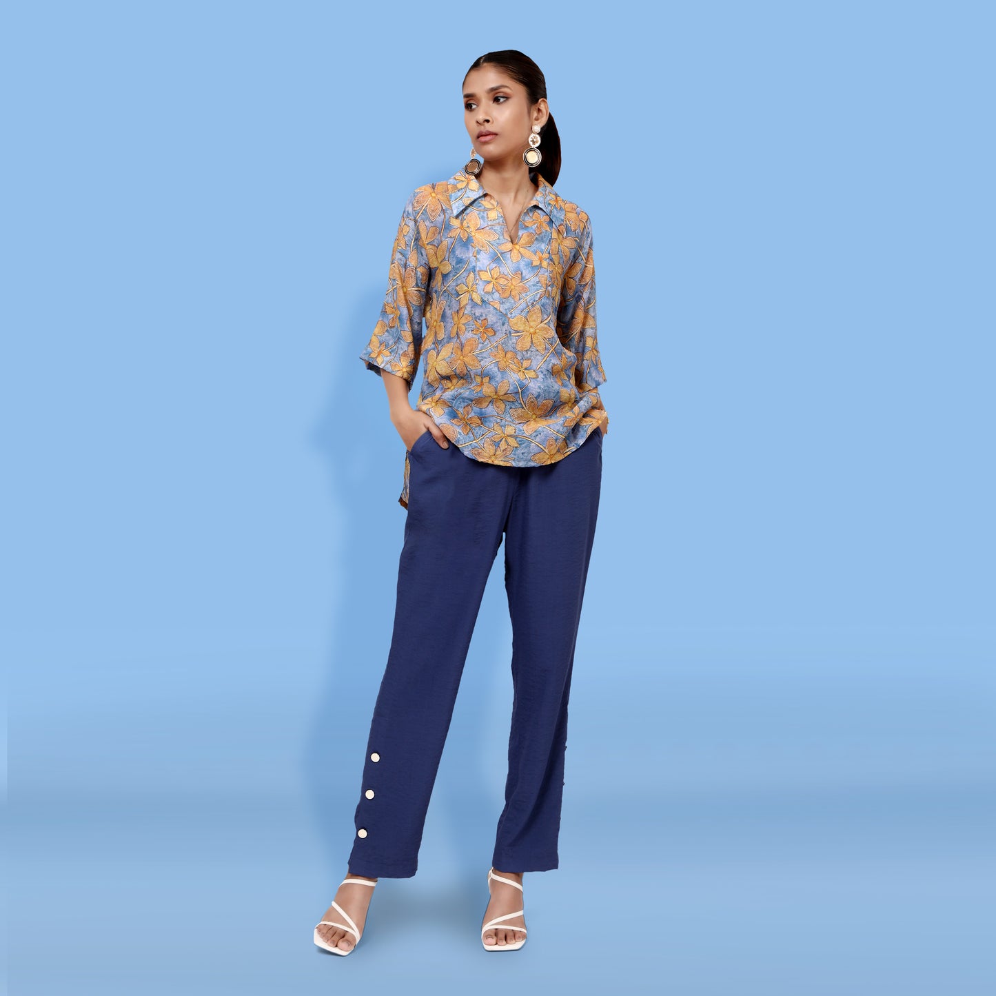 Inaya floral printed top