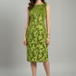 Greene Green Floral Midi Dress