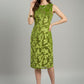 Greene Green Floral Midi Dress