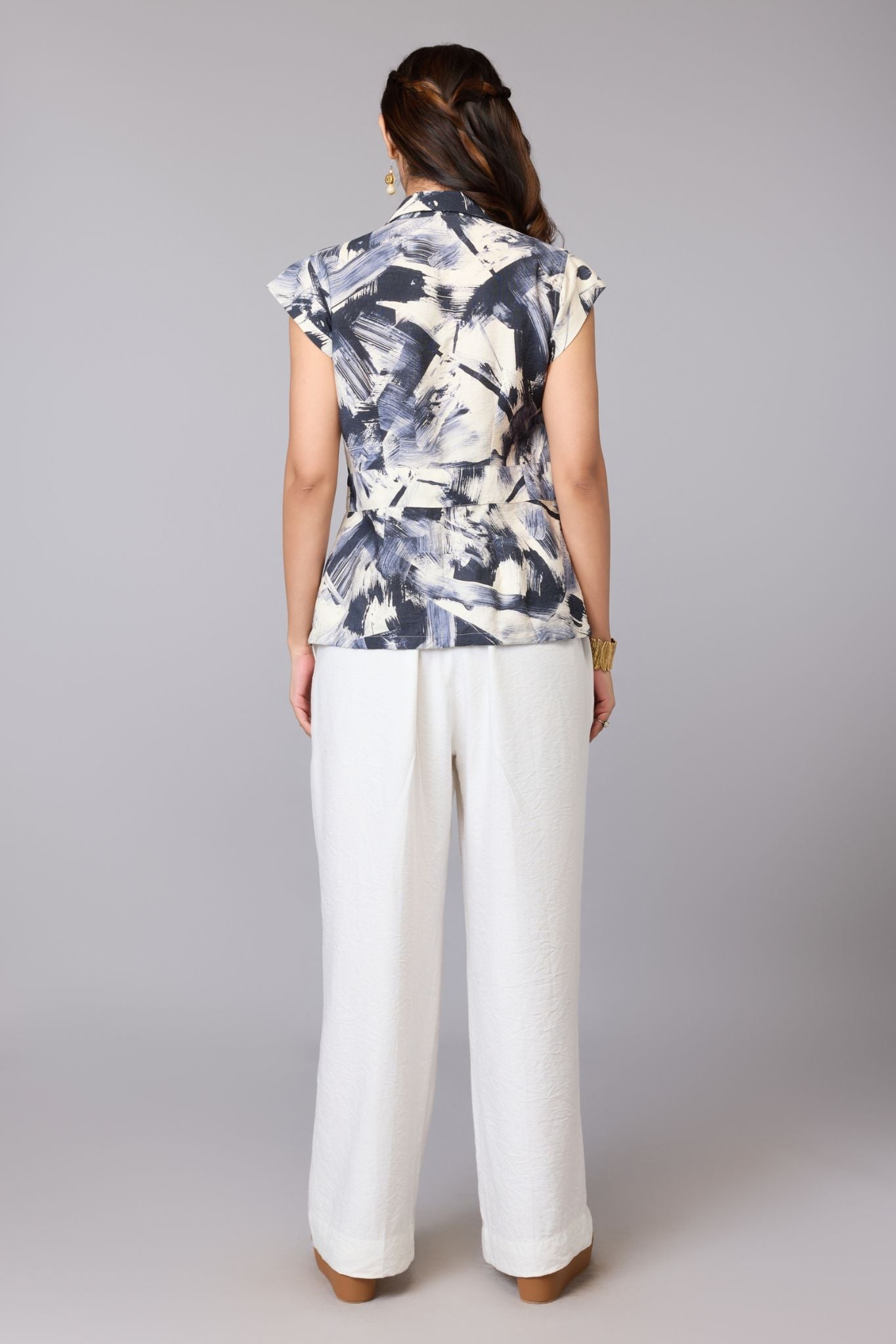Artistic Wrap Top - Multi | Viscose Blend