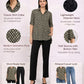 Geometric Printed Shirt Top – Black | Polyester