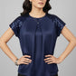 Blue Sequin Party Wear Top