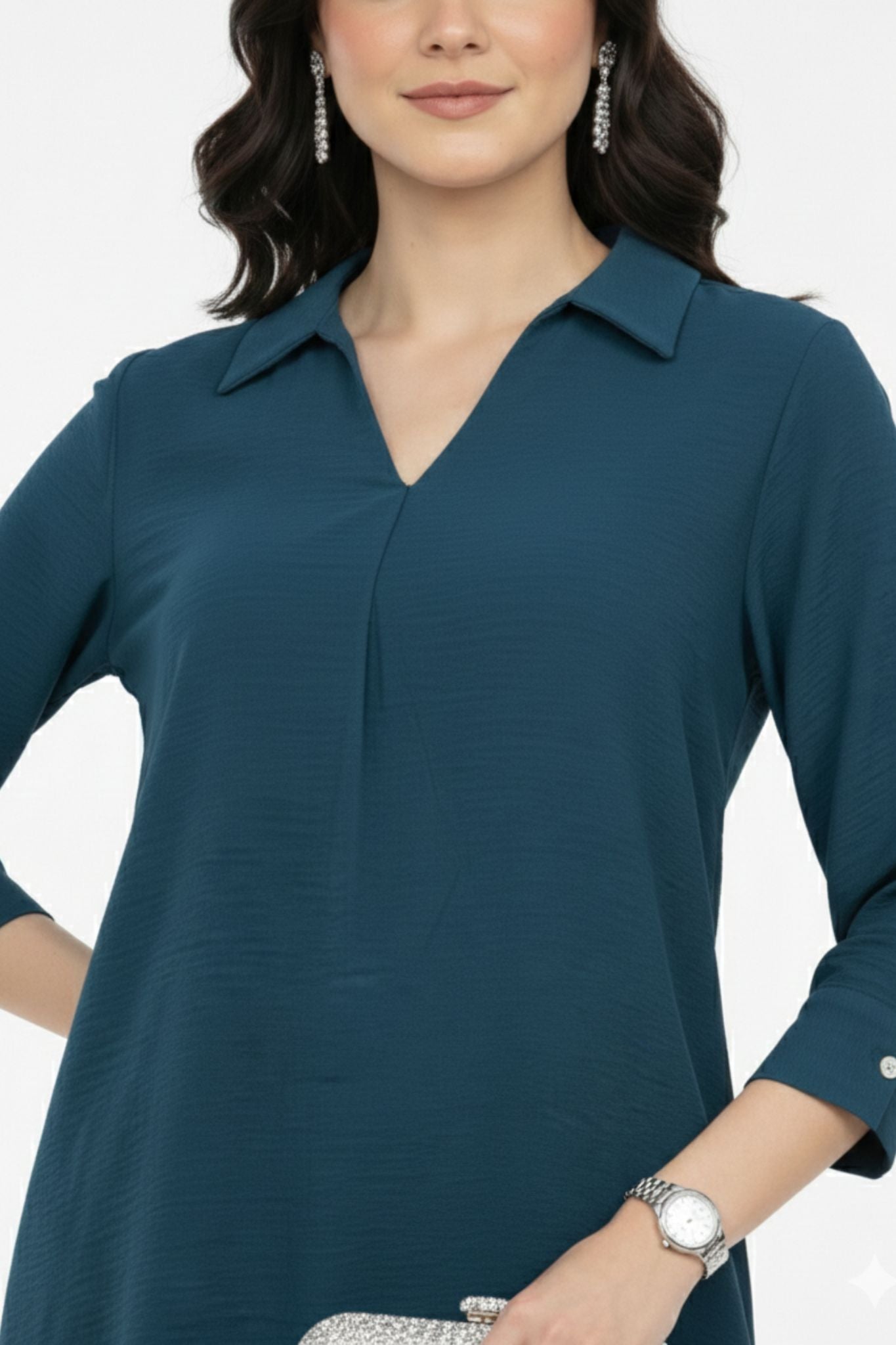 Modern Minimal Co-Ord Set - Teal | Polyester
