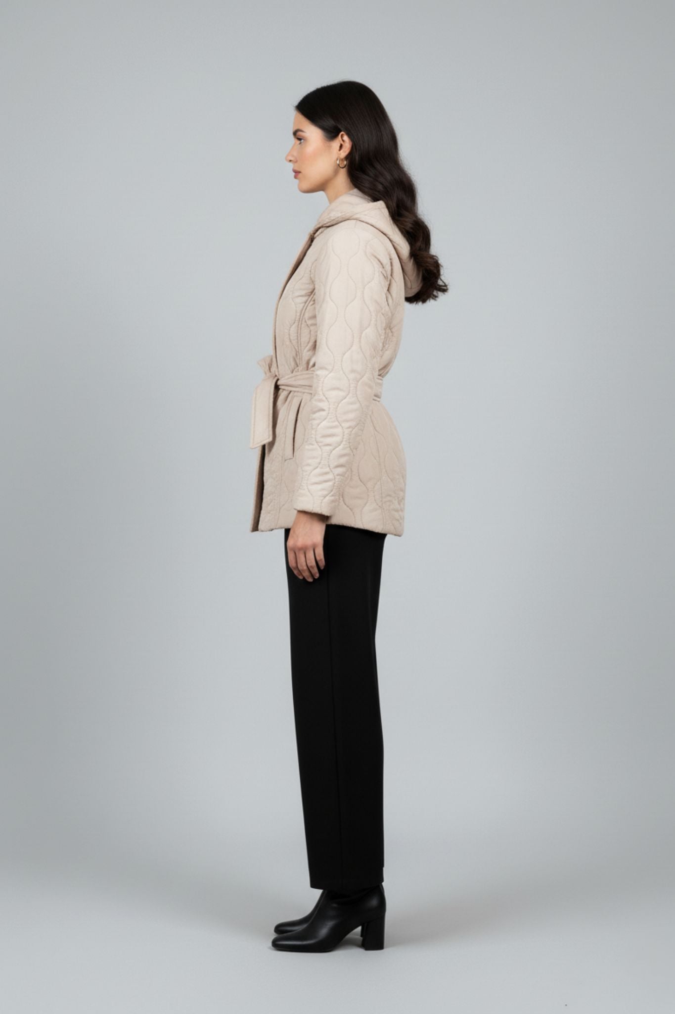 Cloud Puff Quilted Belted Jacket