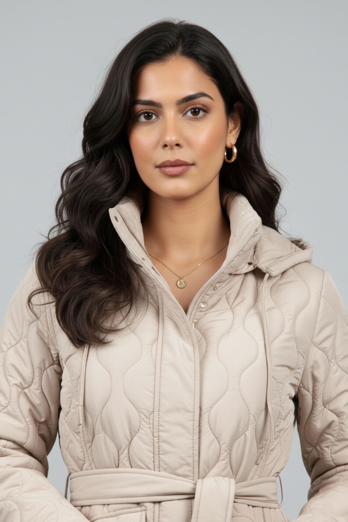 Cloud Puff Quilted Belted Jacket