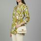 Green Brushstroke Print Tunic
