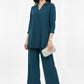 Modern Minimal Co-Ord Set - Teal | Polyester
