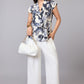 Artistic Wrap Top - Multi | Viscose Blend