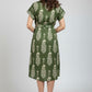 Shirt Collar Belted Dress - Green | Lyocell