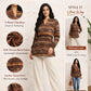 Earth-Tone Printed Tunic – Brown | Viscose Blend