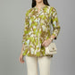 Green Brushstroke Print Tunic