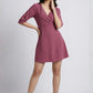 Pink Lurex Shimmer Mini Dress