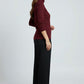 Meera Maroon Turtleneck Top