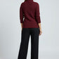 Meera Maroon Turtleneck Top