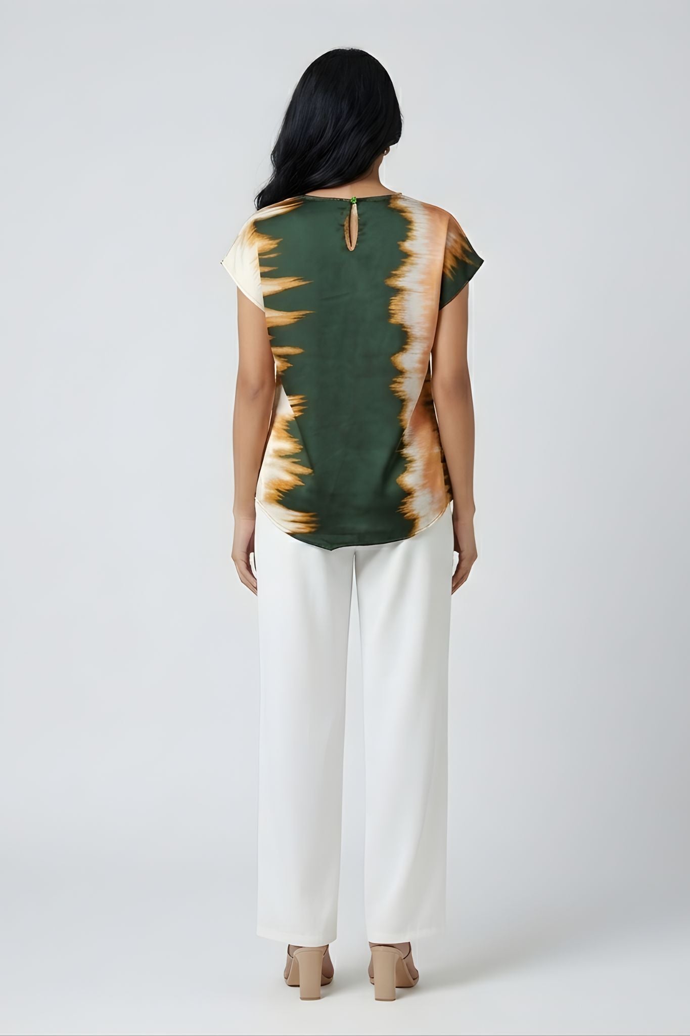 Modern Abstract Print Top - Multi | Polyester