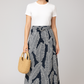 Tropical Leaf Maxi Skirt