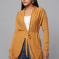 Versatile Belted Knitwear - Ocher