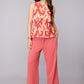 Peach Crush Ikat Top