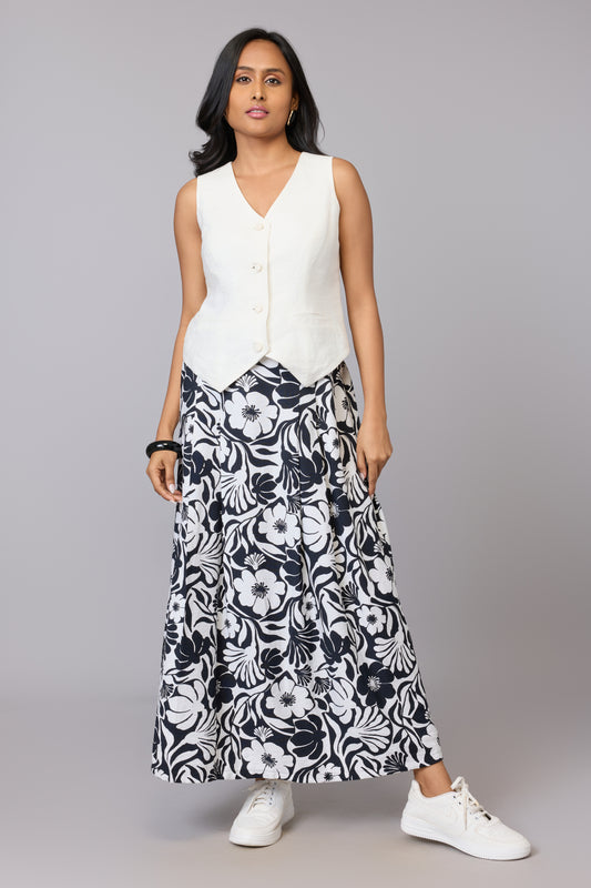 Maya’s Black Bloom Skirt