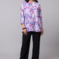 Purple Bloom Longline Top