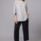 Misty Grey Buttoned Tunic
