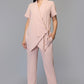 Dusky Pink Wrap-Style Co-ord Set