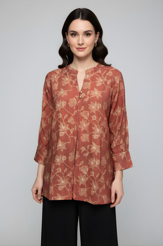 Rust Reverie Tunic Top