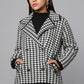 Houndstooth Heritage Black & White Knit Jacket
