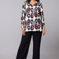 Striking Ikat Shirt Style Top