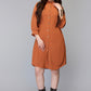 Terracotta Ease Shirt Dress