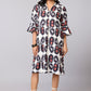 Inky Ikat Elegance Dress